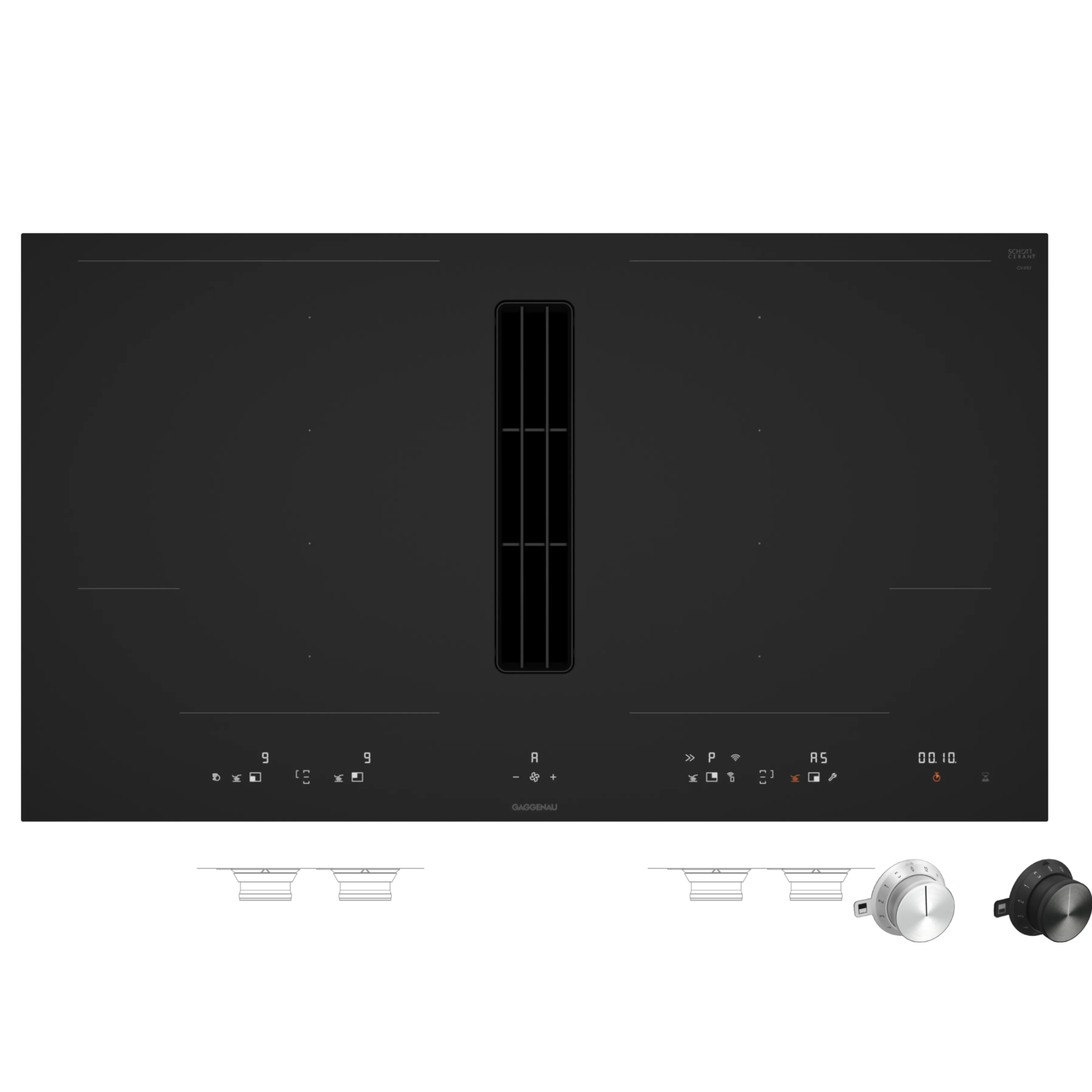 Індукційна поверхня  з інтегрованою системою вентиляції GAGGENAU CV492105M