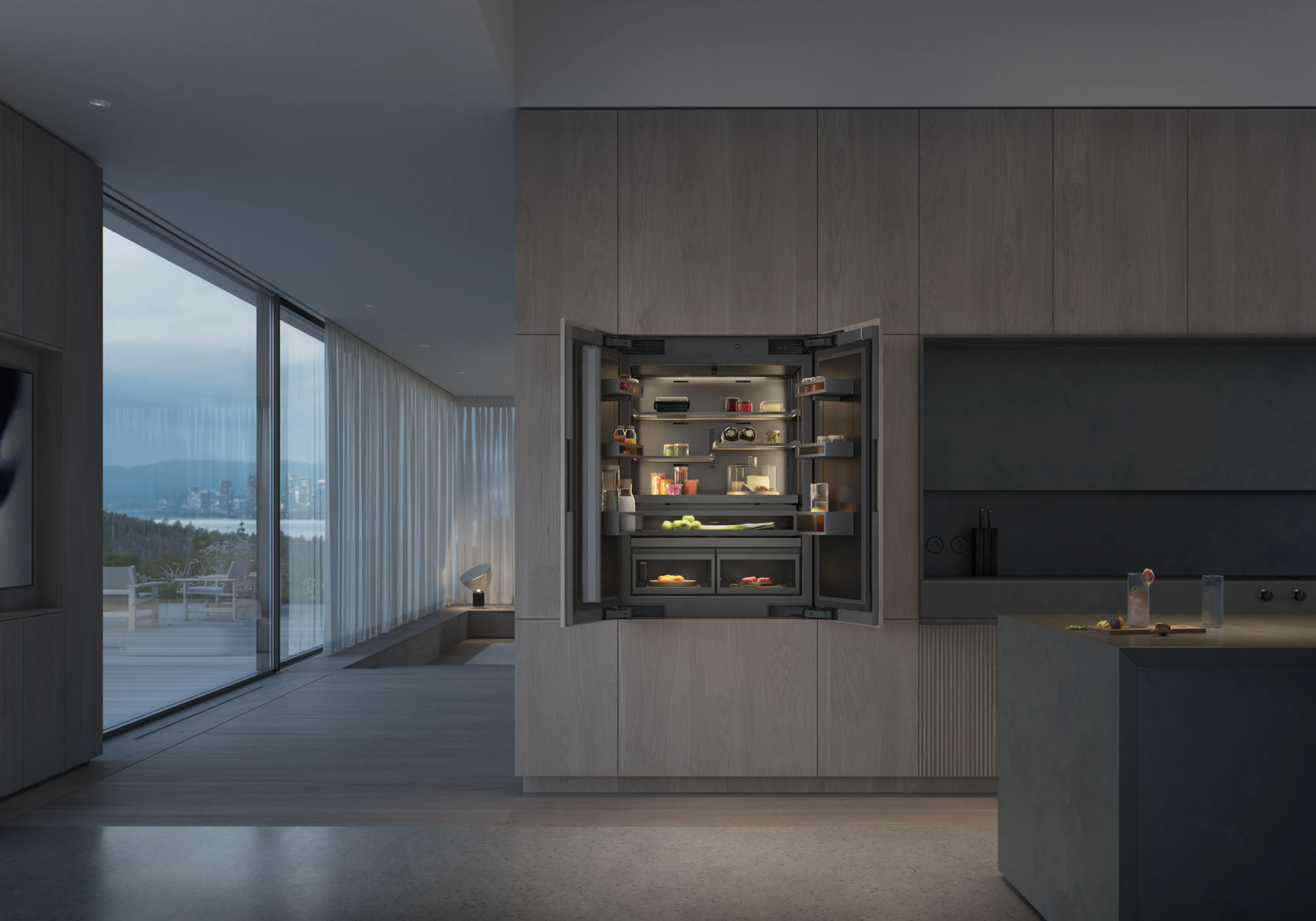 Комбінований холодильник з морозильною камерою GAGGENAU Vario Cooling Express RVY497190